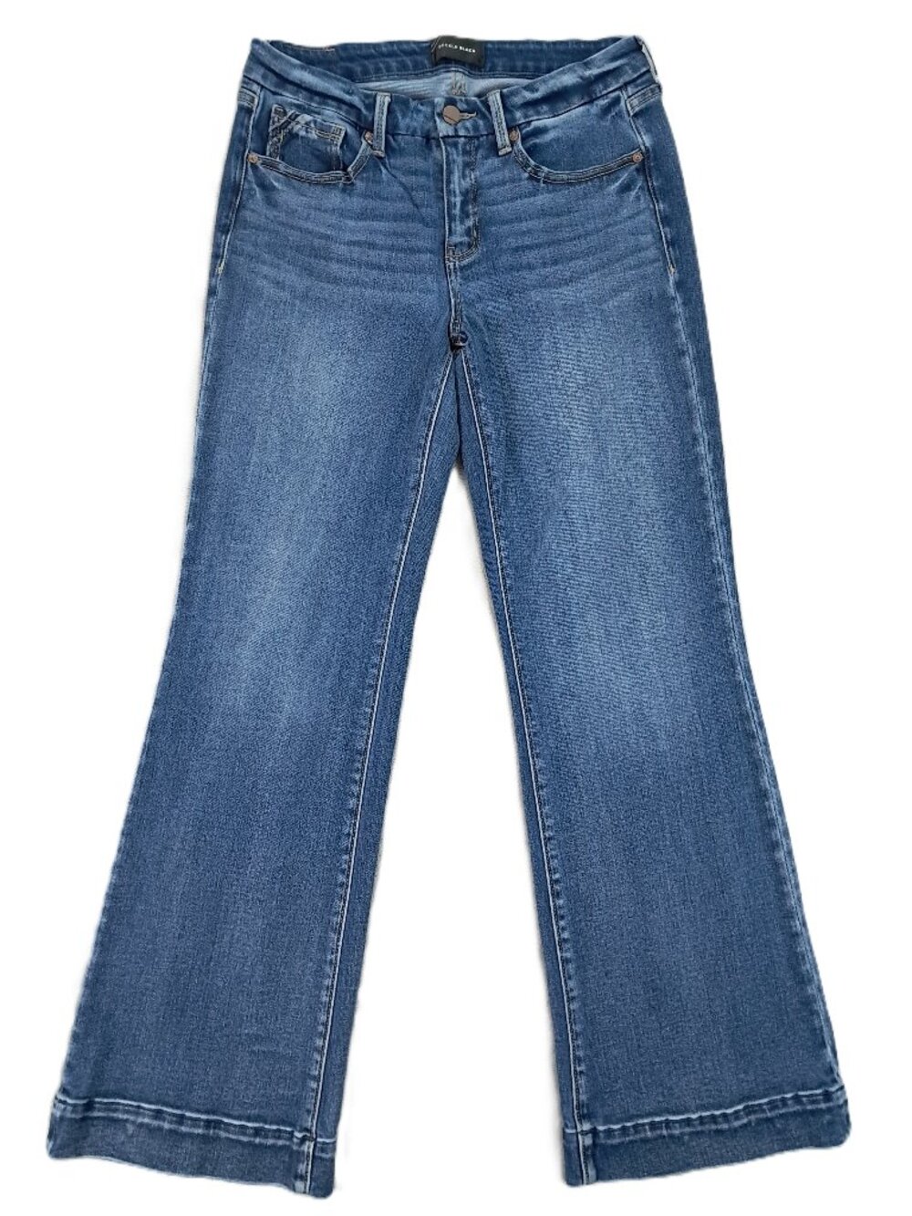 Buckle Black Fit No 53 Trouser Stretch Jean Women 30x31, Tag 29x32 Blue Flare
